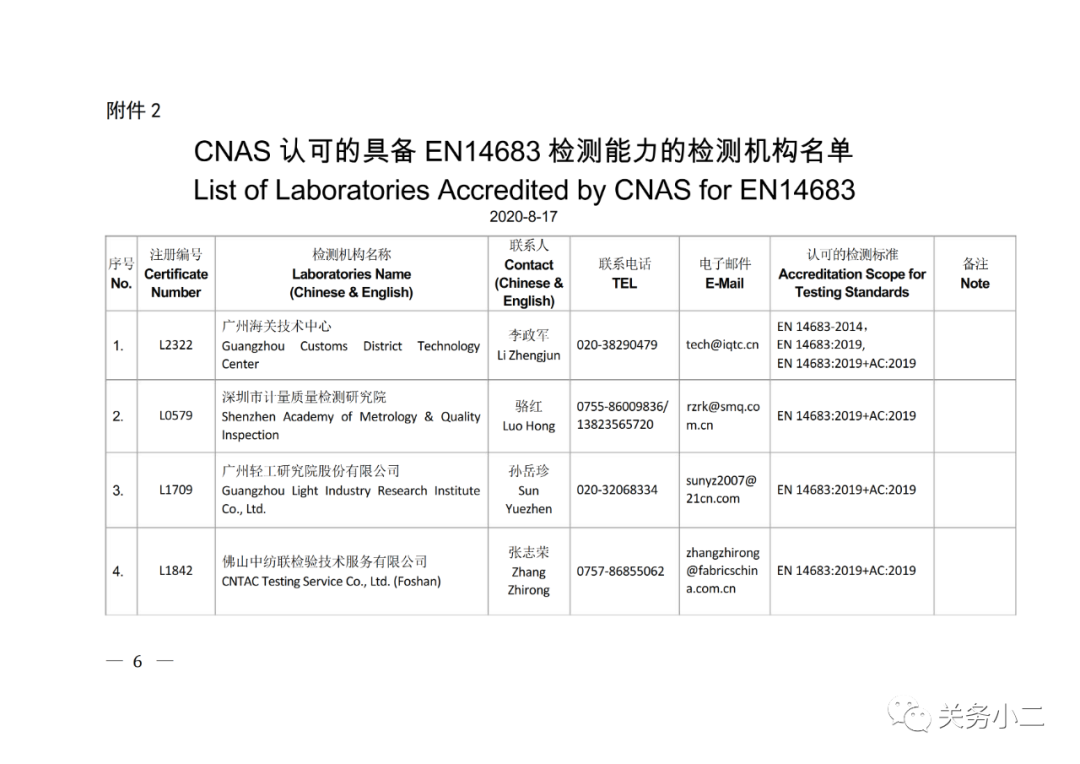 國內(nèi)具備歐盟CE認(rèn)證機(jī)構(gòu)名單及EN149/14683檢測機(jī)構(gòu)名單 國內(nèi)具備歐盟CE認(rèn)證機(jī)構(gòu)名單及EN149/14683檢測機(jī)構(gòu)名單